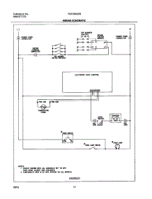 12 - Wiring Schematic parts for Tappan Range TGF336ASB from AppliancePartsPros.com