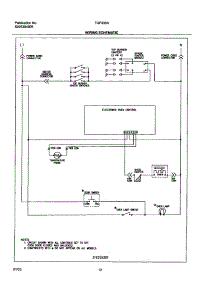 12 - Wiring Schematic parts for Tappan Range TGF336AWE from AppliancePartsPros.com