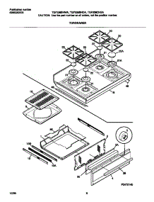 05 - Top / Drawer parts for Frigidaire Range TGF336BHDA from AppliancePartsPros.com