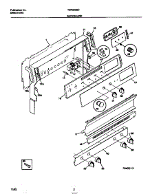 02 - Backguard parts for Frigidaire Range TGF350SCWB from AppliancePartsPros.com