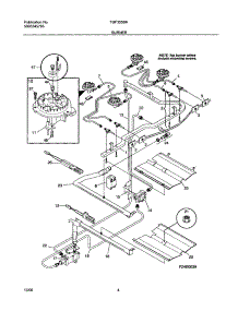 05 - Burner parts for Tappan Range TGF355BHDF from AppliancePartsPros.com