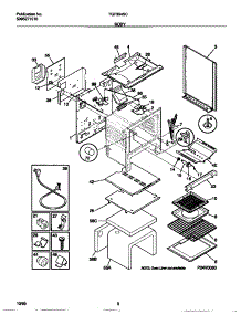 04 - Body parts for Frigidaire Range TGF354SCDA from AppliancePartsPros.com