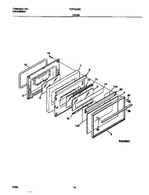 06 - Door parts for Frigidaire Range TGF353BCWD from AppliancePartsPros.com