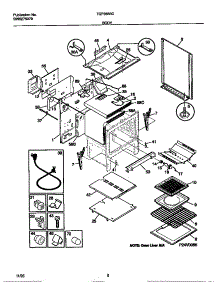 04 - Body parts for Frigidaire Range TGF356BCWB from AppliancePartsPros.com