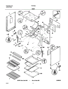 07 - Body parts for Tappan Range TGF364AQD from AppliancePartsPros.com