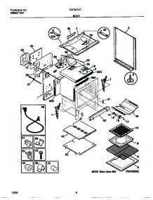 04 - Body parts for Frigidaire Range TGF357CCTA from AppliancePartsPros.com