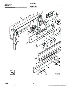 02 - Backguard parts for Frigidaire Range TGF364SCDA from AppliancePartsPros.com