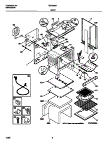 04 - Body parts for Frigidaire Range TGF362BBBA from AppliancePartsPros.com