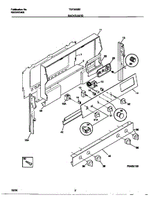 02 - Backguard parts for Frigidaire Range TGF365BEWA from AppliancePartsPros.com