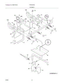 05 - Burner parts for Tappan Range TGF605EW2 from AppliancePartsPros.com