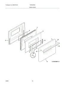 11 - Oven Door parts for Tappan Range TGF605EW2 from AppliancePartsPros.com