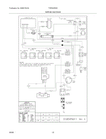 12 - Wiring Diagram parts for Tappan Range TGF605EW2 from AppliancePartsPros.com