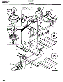 03 - Burner parts for Frigidaire Range TGF366CFSA from AppliancePartsPros.com