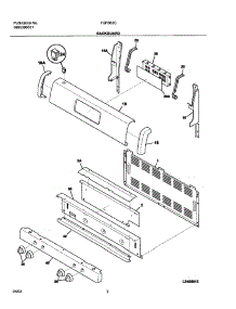 03 - Backguard parts for Tappan Range TGFS63CBA from AppliancePartsPros.com