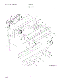 03 - Backguard parts for Tappan Range TGF605WFW9 from AppliancePartsPros.com