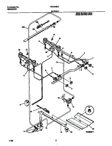 04 - Burner parts for Frigidaire Range TGO346BCWD from AppliancePartsPros.com