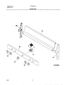 03 - Backguard parts for Tappan Range TPF303AWA from AppliancePartsPros.com