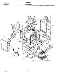 03 - Lower Body parts for Frigidaire Range TGO356BHD2 from AppliancePartsPros.com