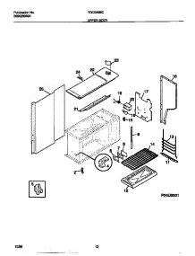 07 - Upper Body parts for Frigidaire Range TGO356BCDD from AppliancePartsPros.com