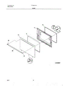 11 - Door parts for Tappan Range TPF303AWA from AppliancePartsPros.com