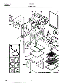 05 - Lower Body parts for Frigidaire Range TGO356BCWD from AppliancePartsPros.com
