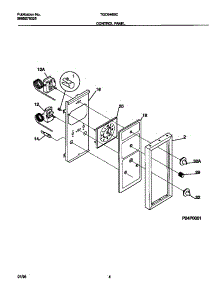 03 - Control Panel parts for Frigidaire Range TGO346BCWA from AppliancePartsPros.com