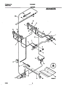04 - Burner parts for Frigidaire Range TGO346BCWA from AppliancePartsPros.com