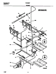 04 - Burner parts for Frigidaire Range TGO356BFWA from AppliancePartsPros.com