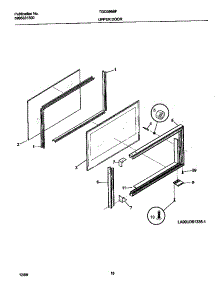 09 - Upper Door parts for Frigidaire Range TGO356BHD2 from AppliancePartsPros.com