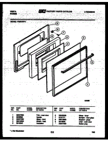 05 - Door Parts parts for Frigidaire Range VG30CW2 from AppliancePartsPros.com