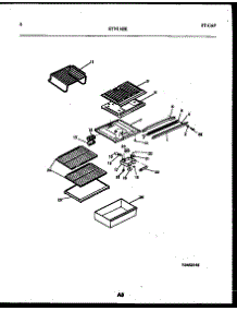 05 - Shelves And Supports parts for Frigidaire Refrigerator GTNI142HK1 from AppliancePartsPros.com