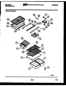 04 - Shelves And Supports parts for Frigidaire Refrigerator GTN198BH1 from AppliancePartsPros.com