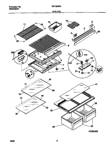 04 - Shelves parts for Frigidaire Refrigerator TRT16NRHW2 from AppliancePartsPros.com