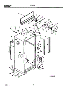 03 - Cabinet W /  Fan Assembly parts for Frigidaire Refrigerator TRT19PNBD0 from AppliancePartsPros.com