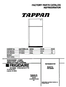 Cover parts for Tappan Refrigerator TRT16NRHW4 from AppliancePartsPros.com