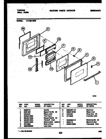 03 - Door Parts parts for Frigidaire Oven 11-1159-00-05 from AppliancePartsPros.com