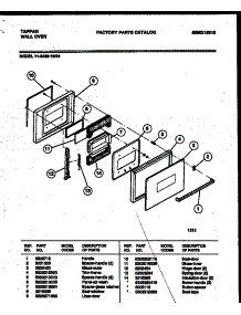 03 - Door Parts parts for Frigidaire Oven 11-2439-00-04 from AppliancePartsPros.com