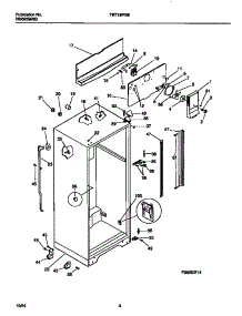 03 - Cabinet W /  Fan Assembly parts for Frigidaire Refrigerator TRT19PNBD1 from AppliancePartsPros.com