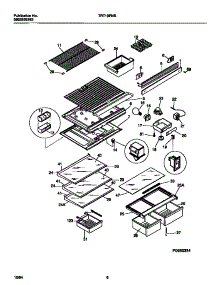 04 - Shelves, Controls, Divider, Mullion parts for Frigidaire Refrigerator TRT19PNBD1 from AppliancePartsPros.com