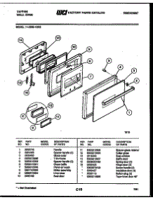 03 - Door Parts parts for Frigidaire Oven 11-2969-00-03 from AppliancePartsPros.com