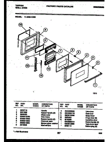 03 - Door Parts parts for Frigidaire Oven 11-2439-00-05 from AppliancePartsPros.com