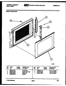 05 - Upper Oven Door Parts parts for Frigidaire Oven 57-6709-00-03 from AppliancePartsPros.com