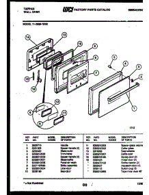 03 - Door Parts parts for Frigidaire Oven 11-2969-00-02 from AppliancePartsPros.com