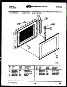 05 - Upper Oven Door Parts parts for Frigidaire Oven 57-2709-10-04 from AppliancePartsPros.com