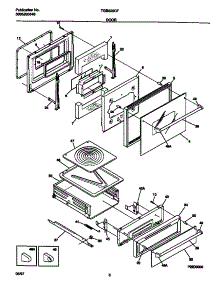 05 - Door parts for Frigidaire Oven TGB500CFB1 from AppliancePartsPros.com