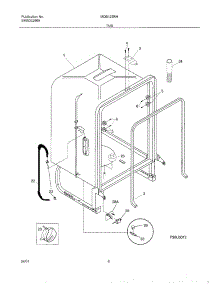 07 - Tub parts for Frigidaire Dishwasher MDB125RHD2 from AppliancePartsPros.com