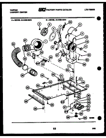 04 - Dryer Motor, Blower And Belt parts for Frigidaire Washer Dryer Combo 44-2408-00-01 from AppliancePartsPros.com