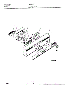 02 - Control Panel parts for Frigidaire Dishwasher MDB631RFS0 from AppliancePartsPros.com