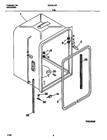 04 - Tub parts for Frigidaire Dishwasher MDP531GFR1 from AppliancePartsPros.com