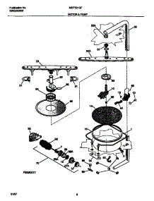 05 - Motor & Pump parts for Frigidaire Dishwasher MDP531GFR1 from AppliancePartsPros.com